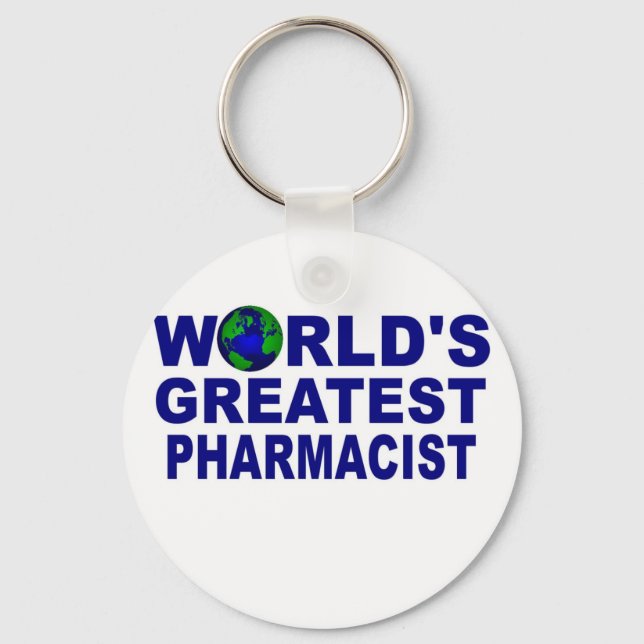 World's Greatest Pharmacist Key Ring (Front)