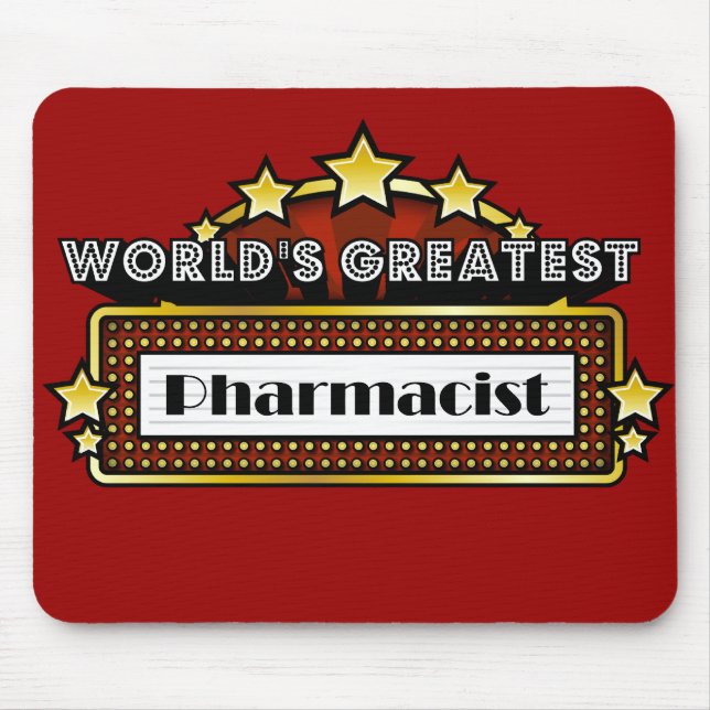 World's Greatest Pharmacist Mouse Mat (Front)