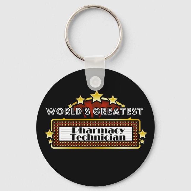 World's Greatest Pharmacy Technician Key Ring (Front)