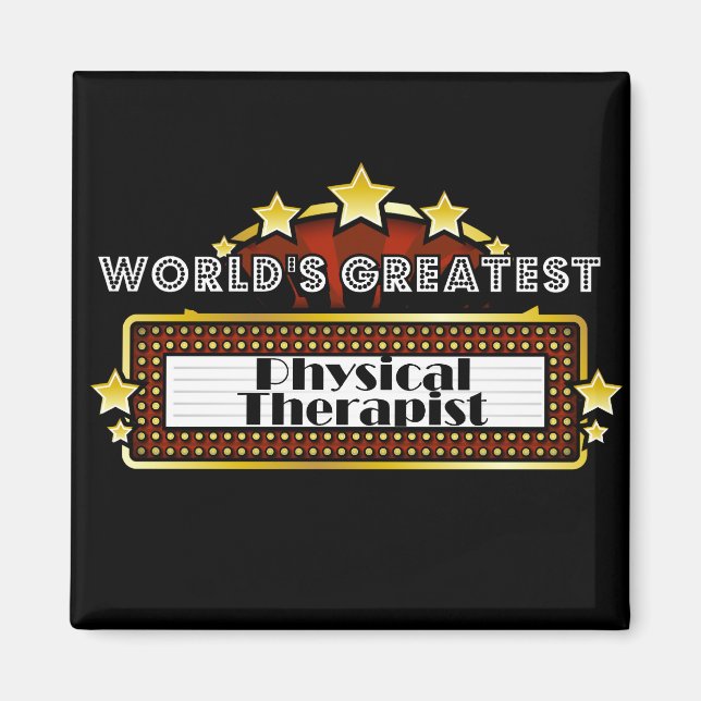 World's Greatest Physical Therapist Magnet (Front)