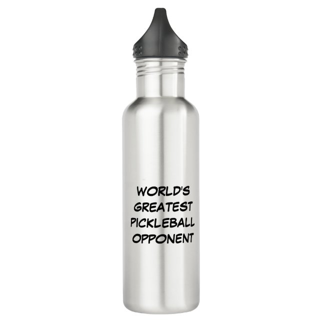 World's Greatest Pickleball Opponent   710 Ml Water Bottle (Left)