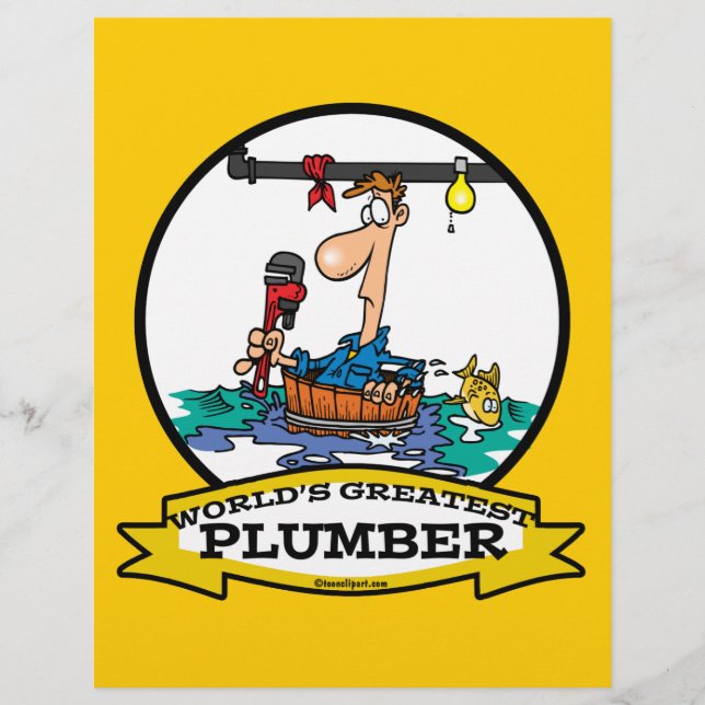 WORLDS GREATEST PLUMBER IV MEN CARTOON FLYER (Front)