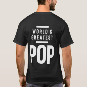 World's Greatest Pop Father Grandpa Gift T-Shirt