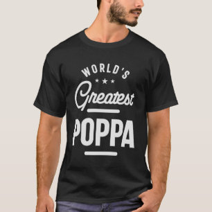 World's Greatest Poppa Funny Grandpa T-Shirt