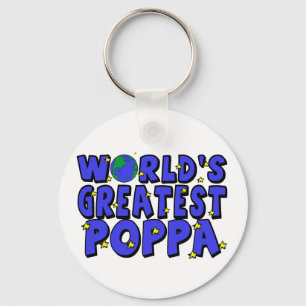 World's Greatest Poppa Key Ring