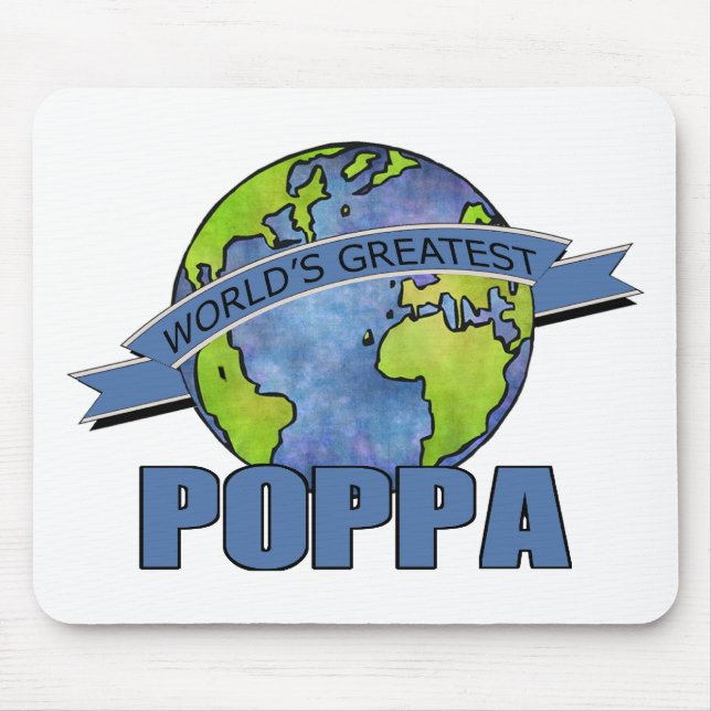 World's Greatest Poppa Mouse Mat (Front)