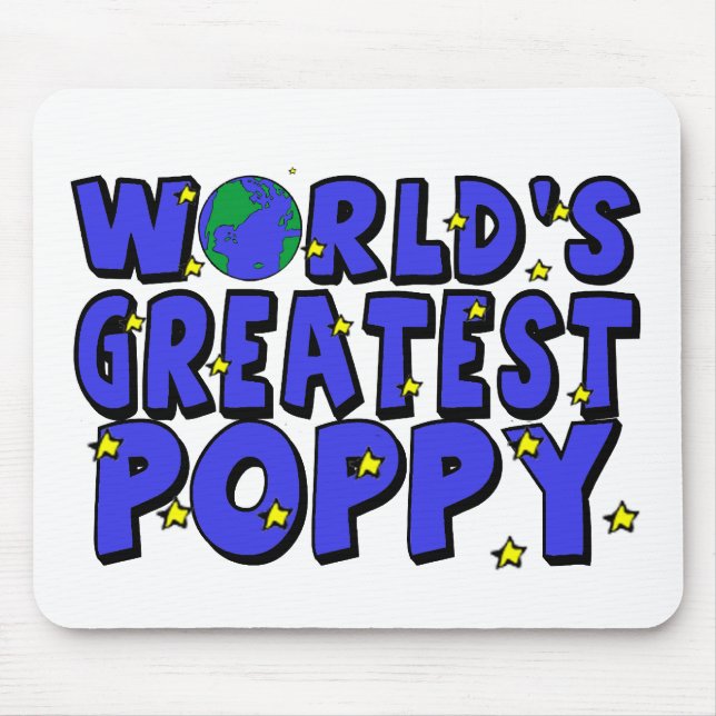 World's Greatest Poppy Mouse Mat (Front)