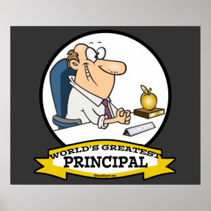 WORLDS GREATEST PRINCIPAL MEN CARTOON POSTER