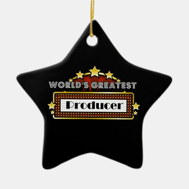 World's Greatest Producer Ceramic Tree Decoration (Front)