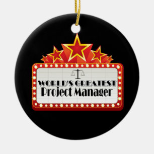 World's Greatest Project Manager Ceramic Tree Decoration