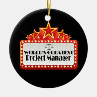 World's Greatest Project Manager Ceramic Tree Decoration