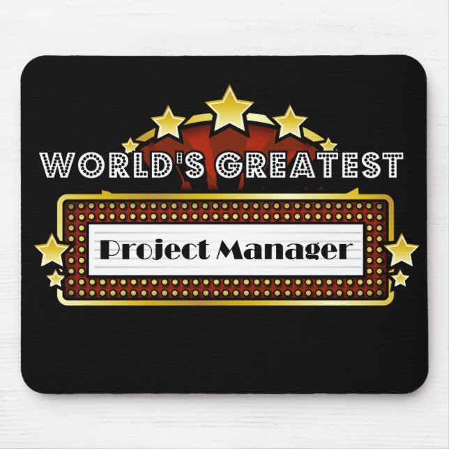 World's Greatest Project Manager Mouse Mat (Front)