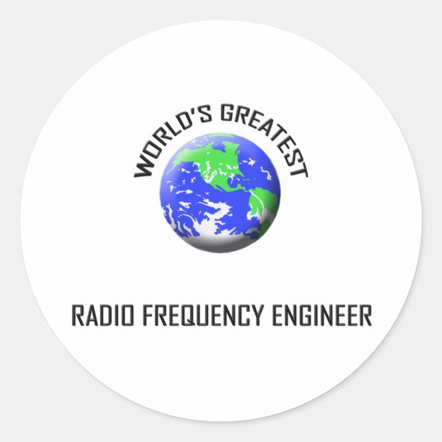 World's Greatest Radio Frequency Engineer Classic Round Sticker (Front)