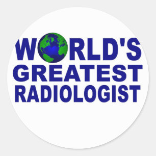 World's Greatest Radiologist Classic Round Sticker