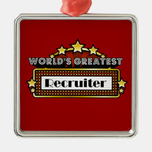 World's Greatest Recruiter Metal Tree Decoration