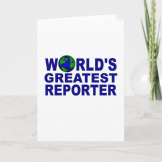 World's Greatest Reporter Card