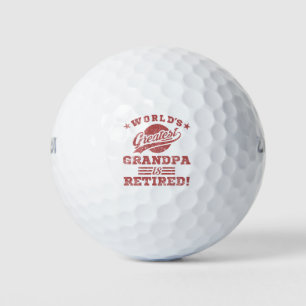 World's Greatest Retired Grandpa Golf Balls