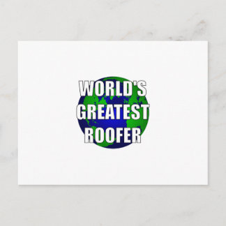 World's Greatest Roofer Postcard