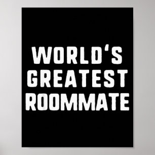World's Greatest Roommate Gift Christmas Poster