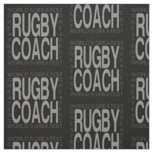 Worlds Greatest Rugby Coach Fabric