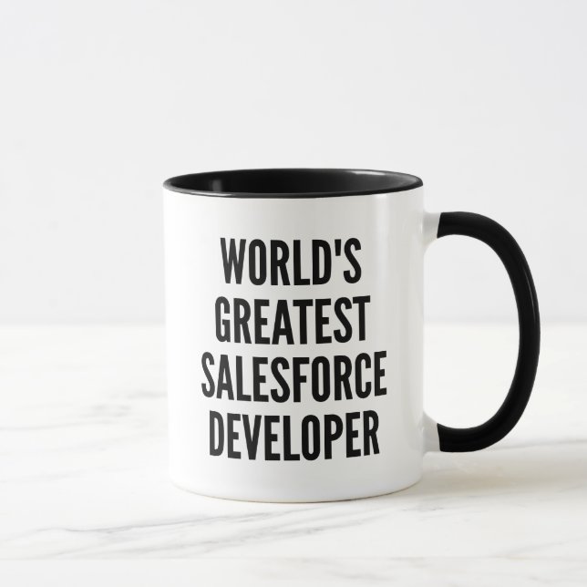 Worlds Greatest Salesforce Developer Mug (Right)