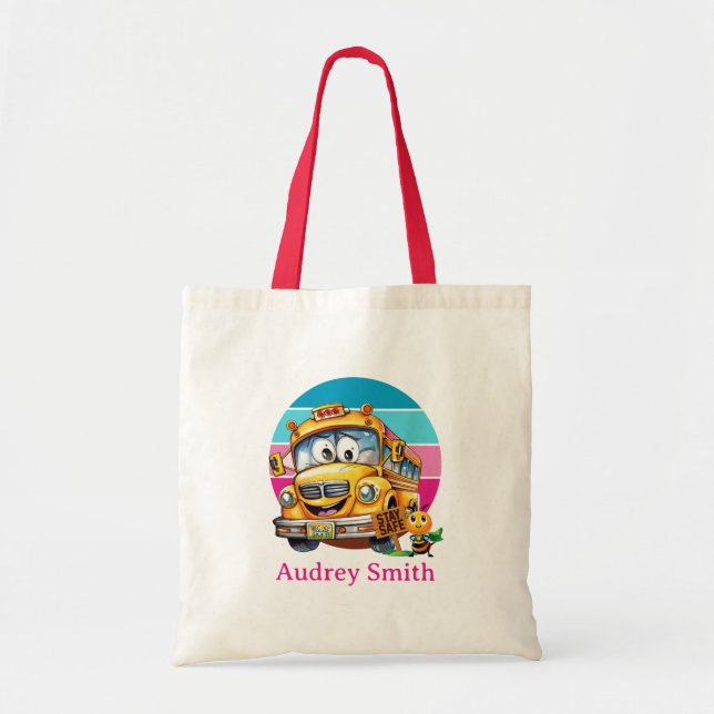 World's Greatest School Bus Driver Personalised Tote Bag (Front)