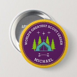 World's Greatest Scout Leader 7.5 Cm Round Badge