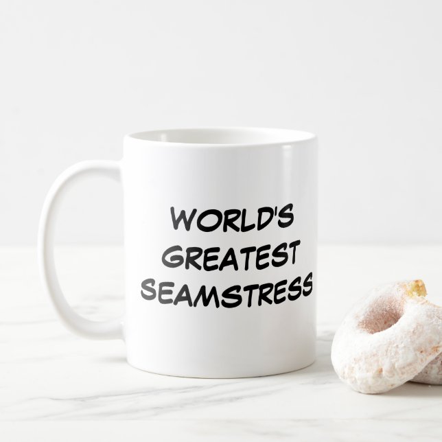 "World's Greatest Seamstress" Mug (With Donut)