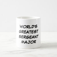 "World's Greatest Sergeant Major" Mug