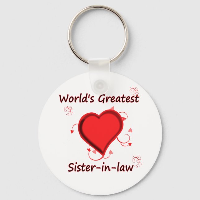 World's Greatest sister-in-law Key Ring (Front)