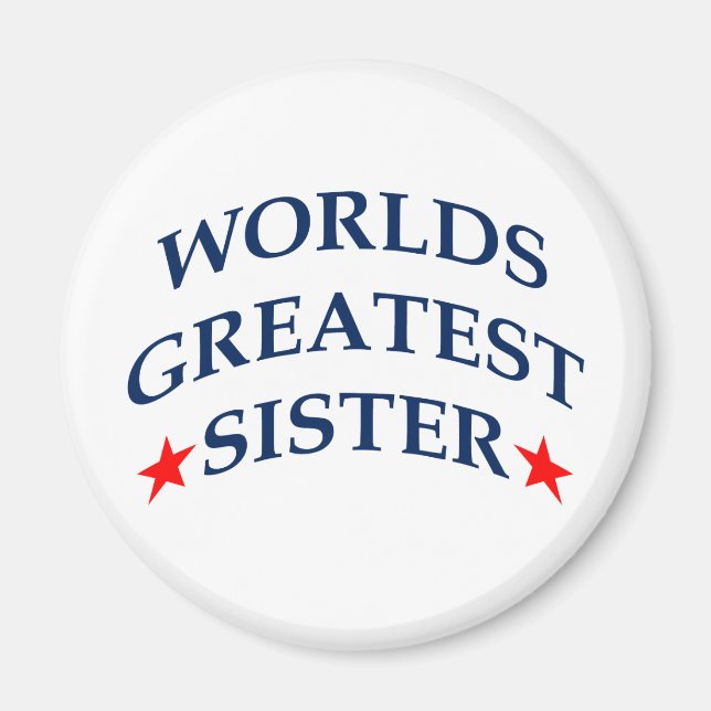 Worlds Greatest Sister Magnet (Front)
