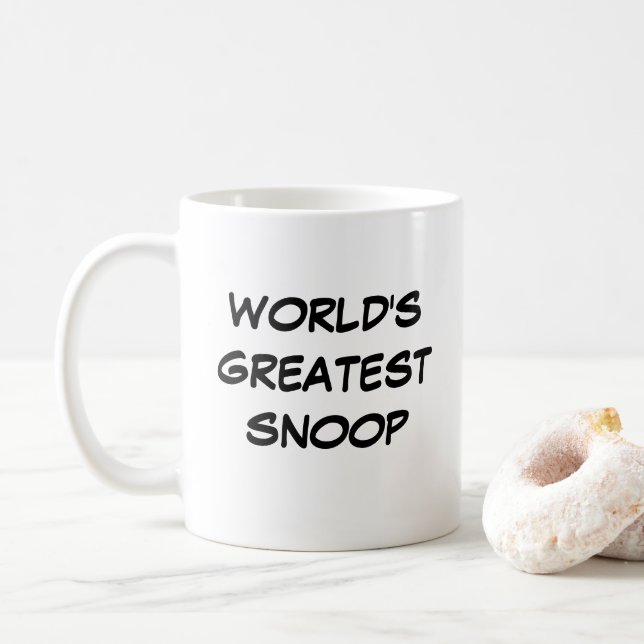 "World's Greatest Snoop" Mug (With Donut)