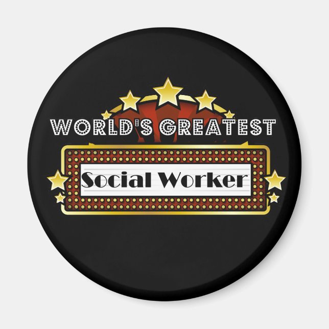 World's Greatest Social Worker Magnet (Front)