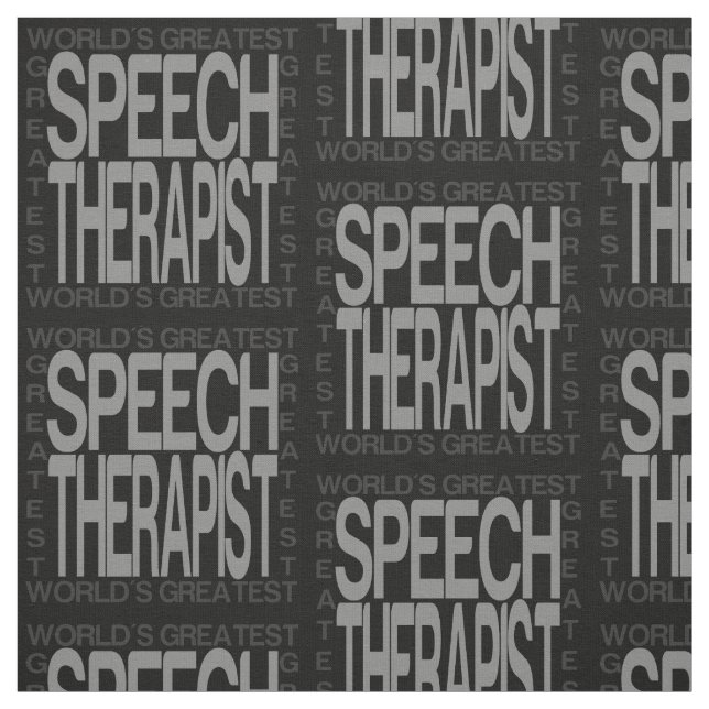 Worlds Greatest Speech Therapist Fabric (Swatch)