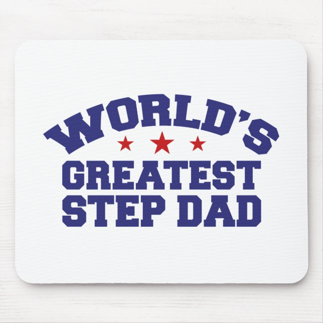 World's Greatest Step Dad Mouse Mat (Front)