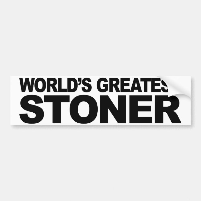 World's Greatest Stoner Bumper Sticker (Front)