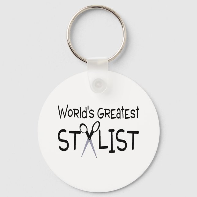 Worlds Greatest Stylist Key Ring (Front)