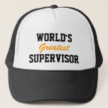 World's greatest supervisor cap<br><div class="desc">World's greatest supervisor cap</div>