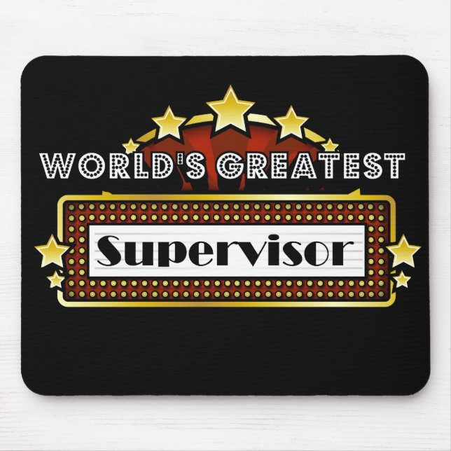 World's Greatest Supervisor Mouse Mat (Front)