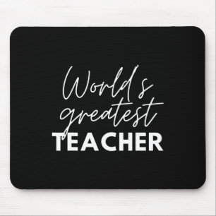 World's Greatest Teacher Funny Proud Teacher Appre Mouse Mat