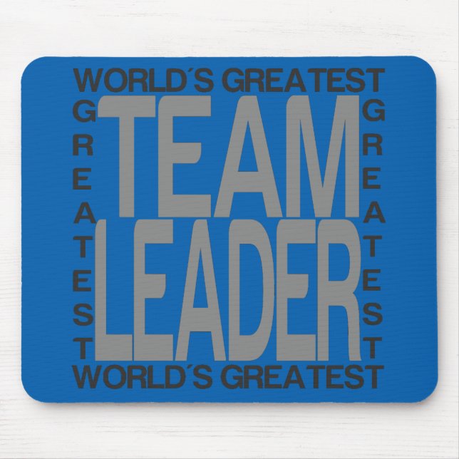 Worlds Greatest Team Leader Mouse Mat (Front)