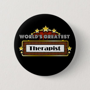 World's Greatest Therapist 6 Cm Round Badge