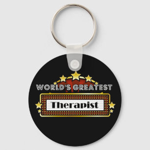 World's Greatest Therapist Key Ring