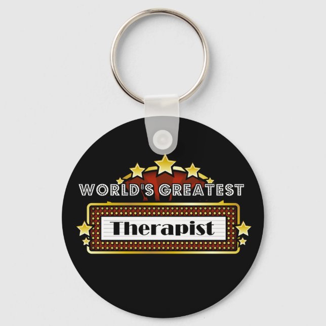 World's Greatest Therapist Key Ring (Front)