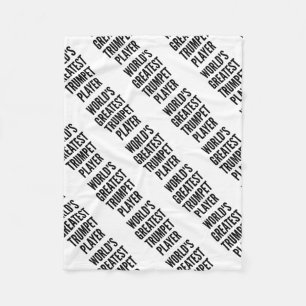 Worlds Greatest Trumpet Player Fleece Blanket