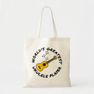 World's Greatest Ukulele Player, Uke Player Funny Tote Bag