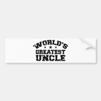 World's Greatest Uncle Bumper Sticker