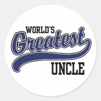 World's Greatest Uncle Classic Round Sticker
