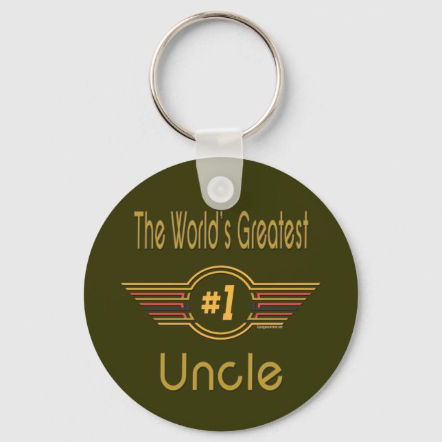 World's Greatest Uncle Key Ring (Front)