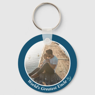 World's Greatest Uncle Photo Key Ring